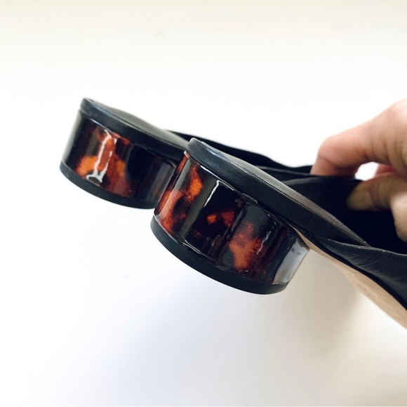 Via Spiga tortoise heel leather mules - Picture 6 of 8